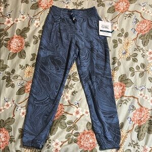 Athleta Girl Blue Swirl Joggers
